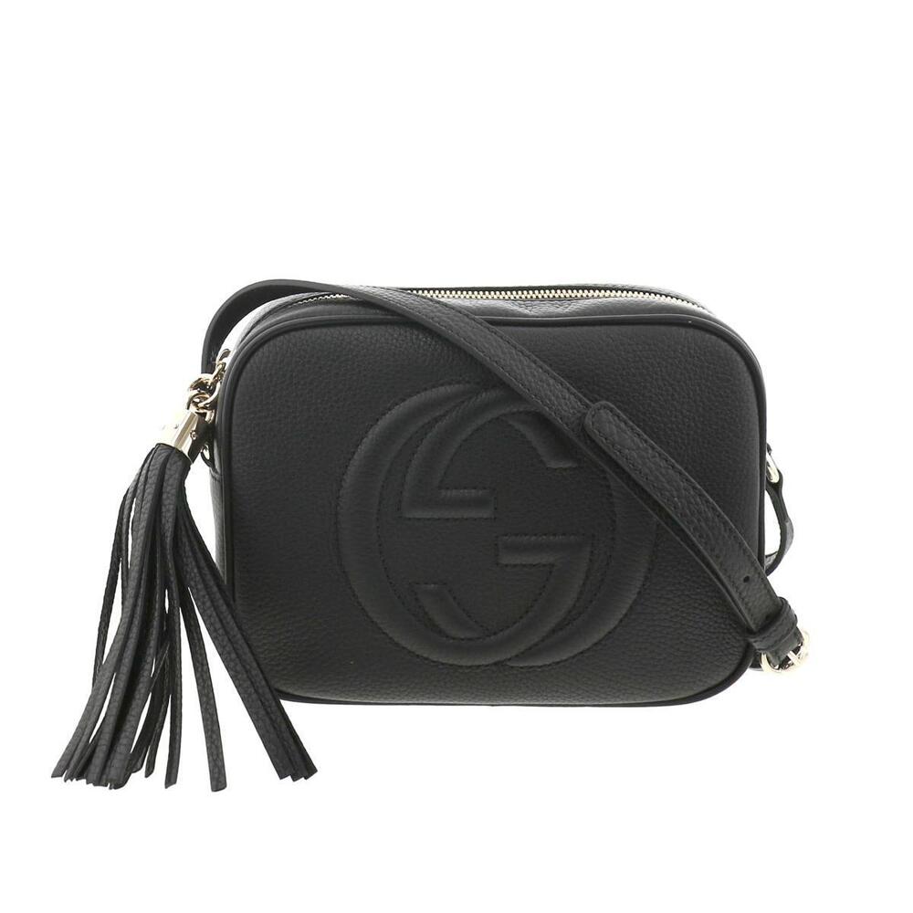 GUCCI Soho Disco Shoulder Bag Messenger Black